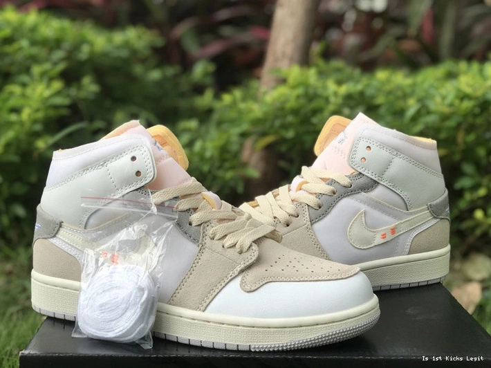 Craft 1 DM9652-100  Jordan Grey SE Out Mid White Inside 0915